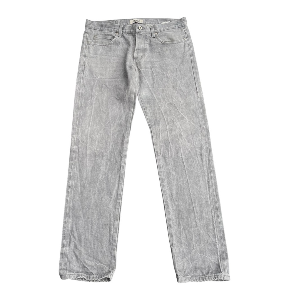 Naked & Famous Grey Selvedge Super Guy Slim Tapered Leg Jeans (36x34)